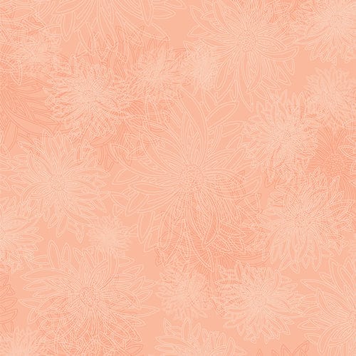 Floral Elements in Sweet Peach - AGF Studio for Art Gallery - FE-550 - Half Yard