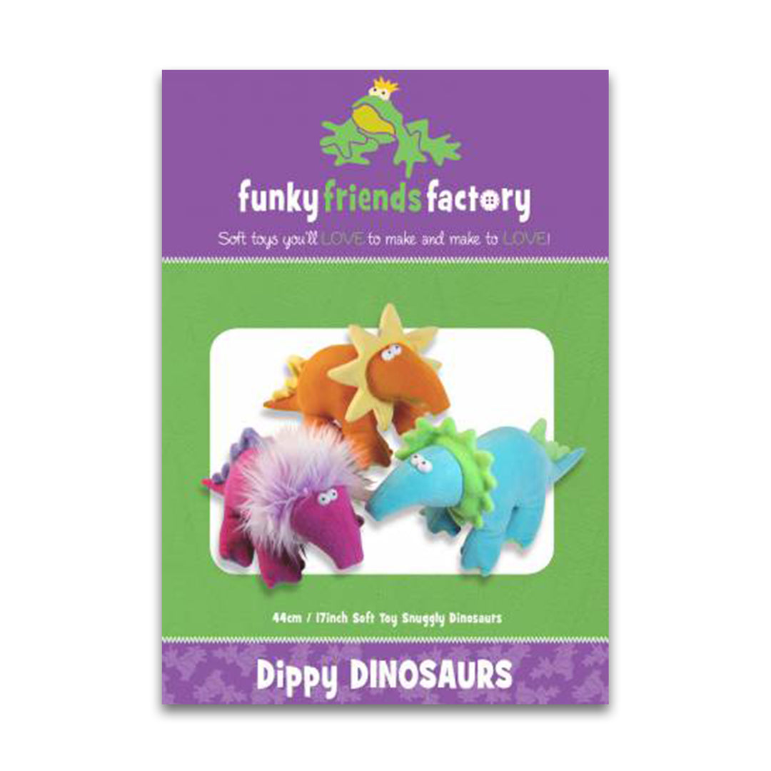 Dippy Dinosaurs - Printed Pattern - Funky Friends Factory - FF3944