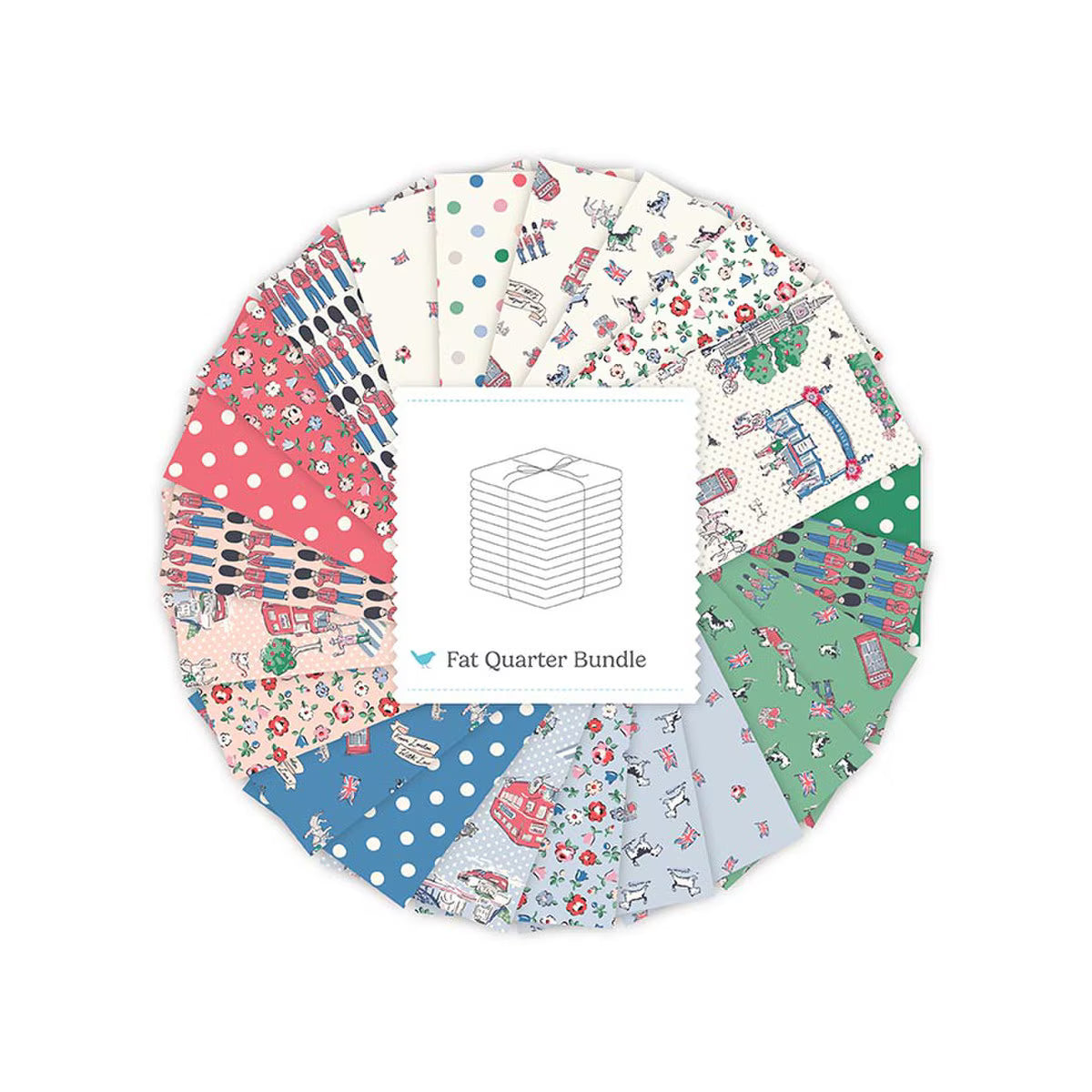 From London, With Love Fat Quarter Bundle by Cath Kidston, 22 pieces (Preorder)