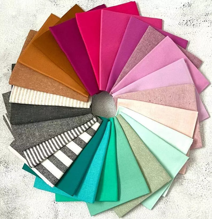 Heirloom Colorstory Fat Quarter Bundle by Lo & Behold, 24 pieces