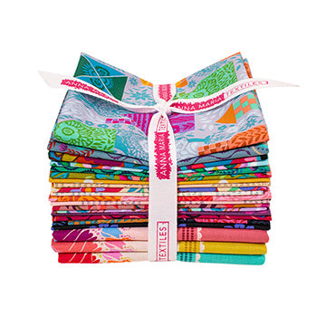 Allegory Fat Quarter Bundle by Anna Maria, 21 pieces