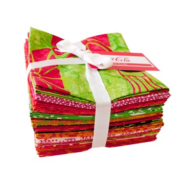 Coca-Cola Batiks Paradise Fat Quarter Bundle by Northcott, 20 pieces (Preorder)