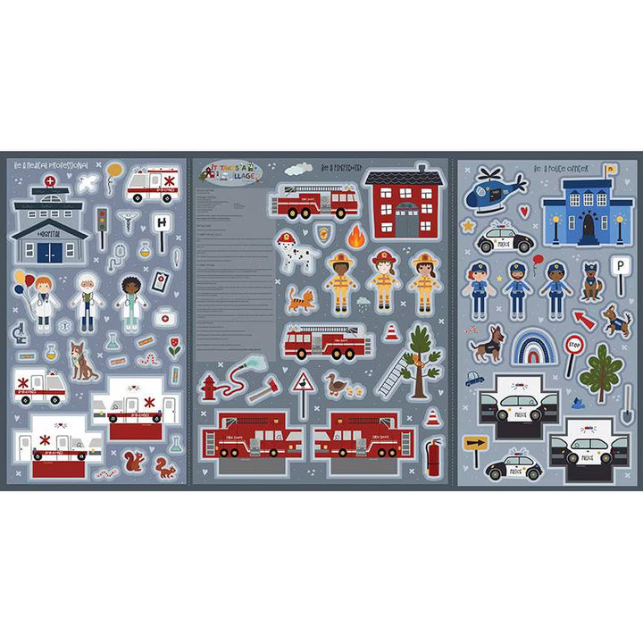 It Takes a Village - It Takes a Village Felt Panel - Jennifer Long - FT15467-PANEL