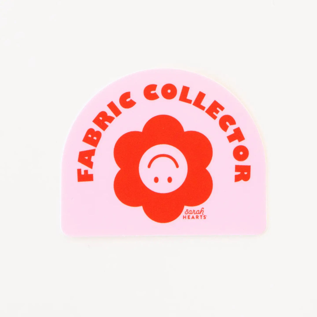 Sarah Hearts - Fabric Collector - Sticker - S205