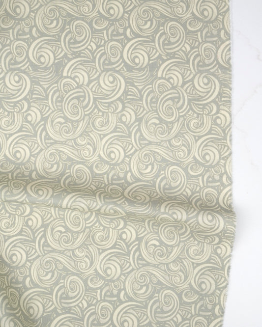 Smoke in Oyster - Fireglow by Sarah Watts - Half Yard Fabric (Preorder)