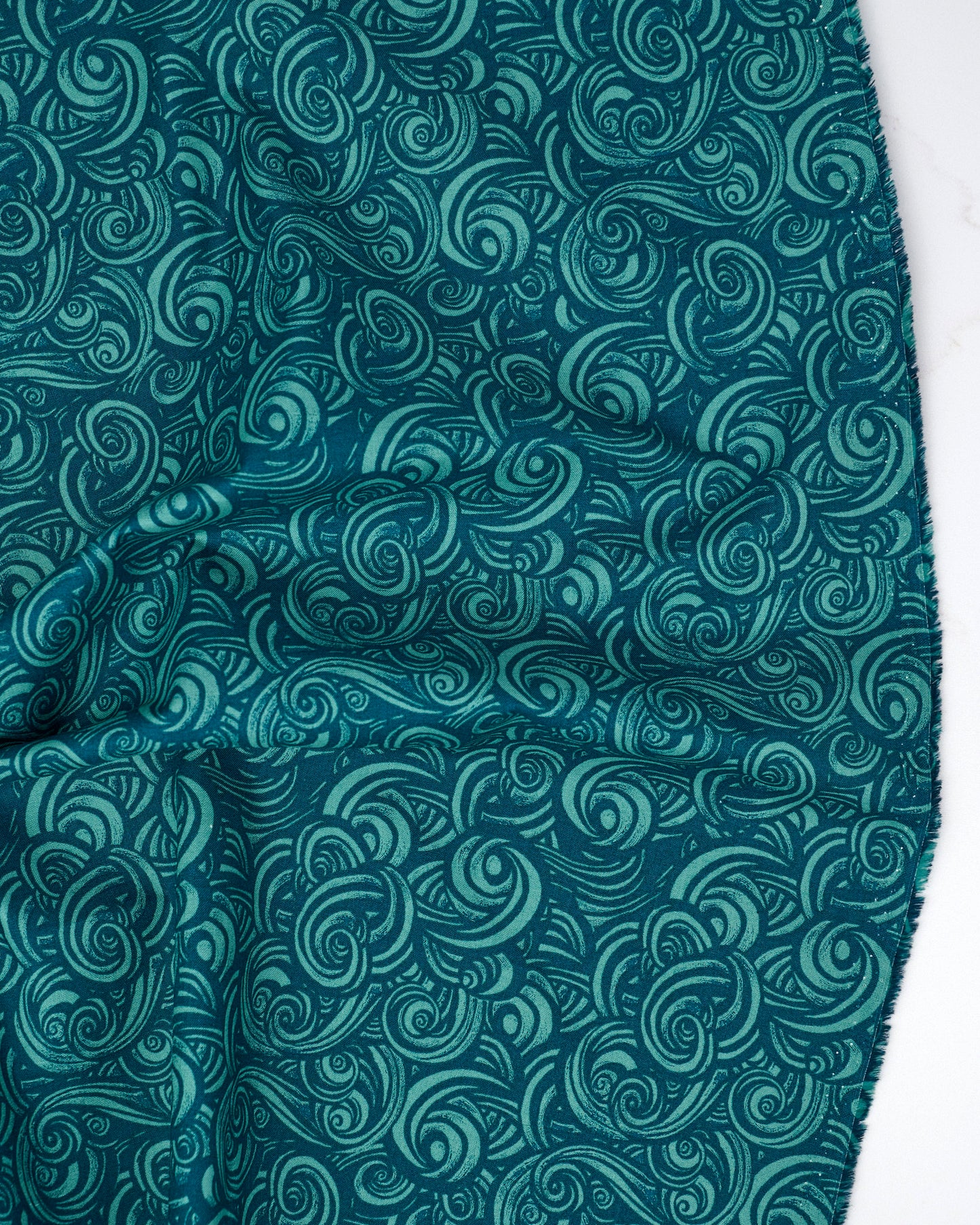 Smoke in Watercress - Fireglow by Sarah Watts - Half Yard Fabric (Preorder)