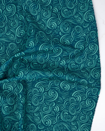 Smoke in Watercress - Fireglow by Sarah Watts - Half Yard Fabric (Preorder)