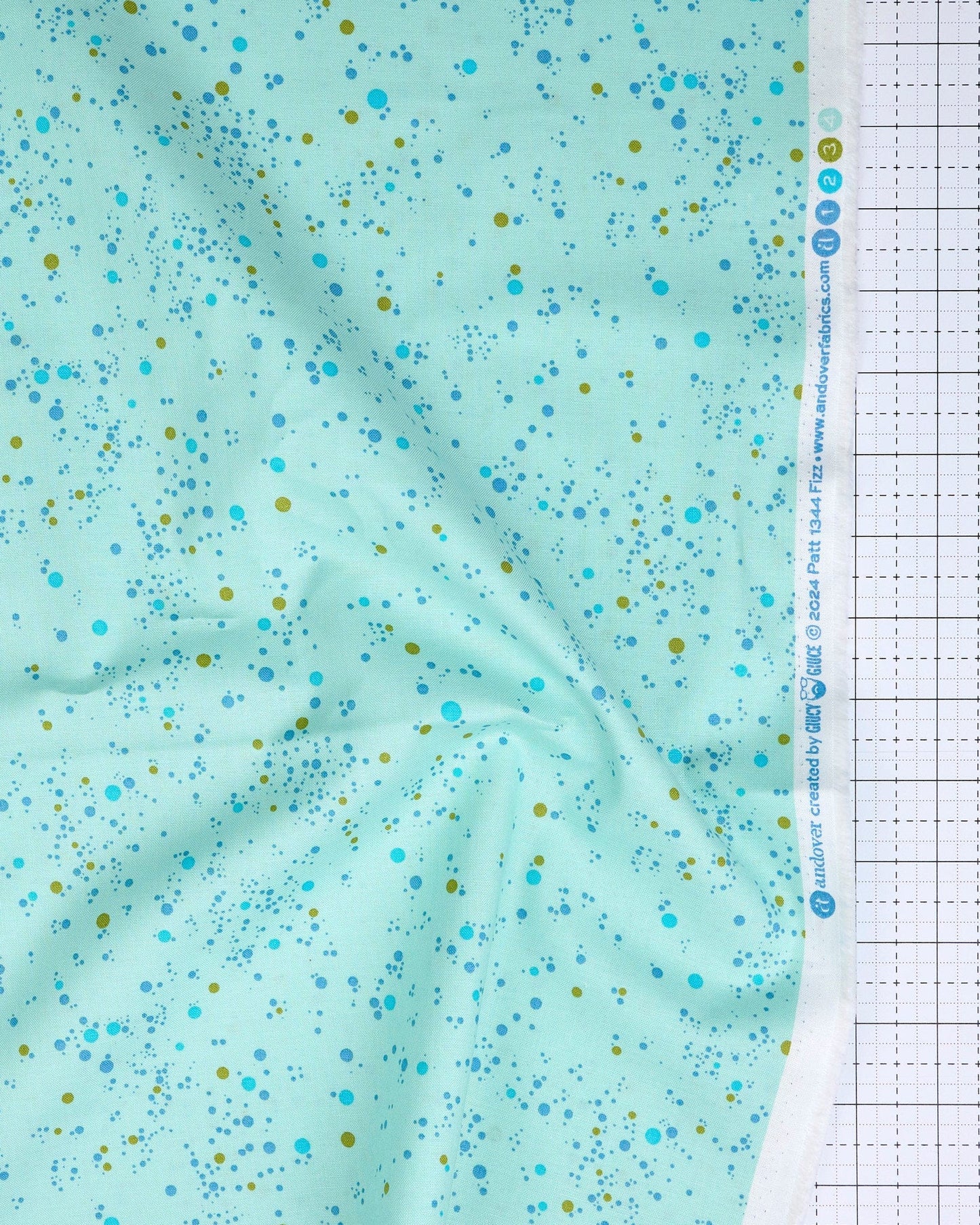 Fizz - Teal Fruit - Giucy Giuce - A-1344-T - Half Yard