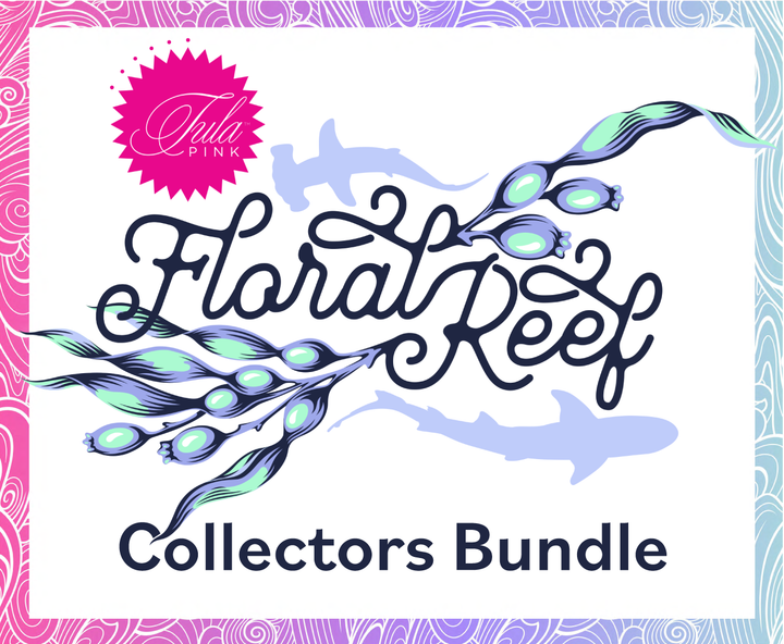 Floral Reef Collectors Bundle, containing various sizes of fabric. Designs by Tula Pink.