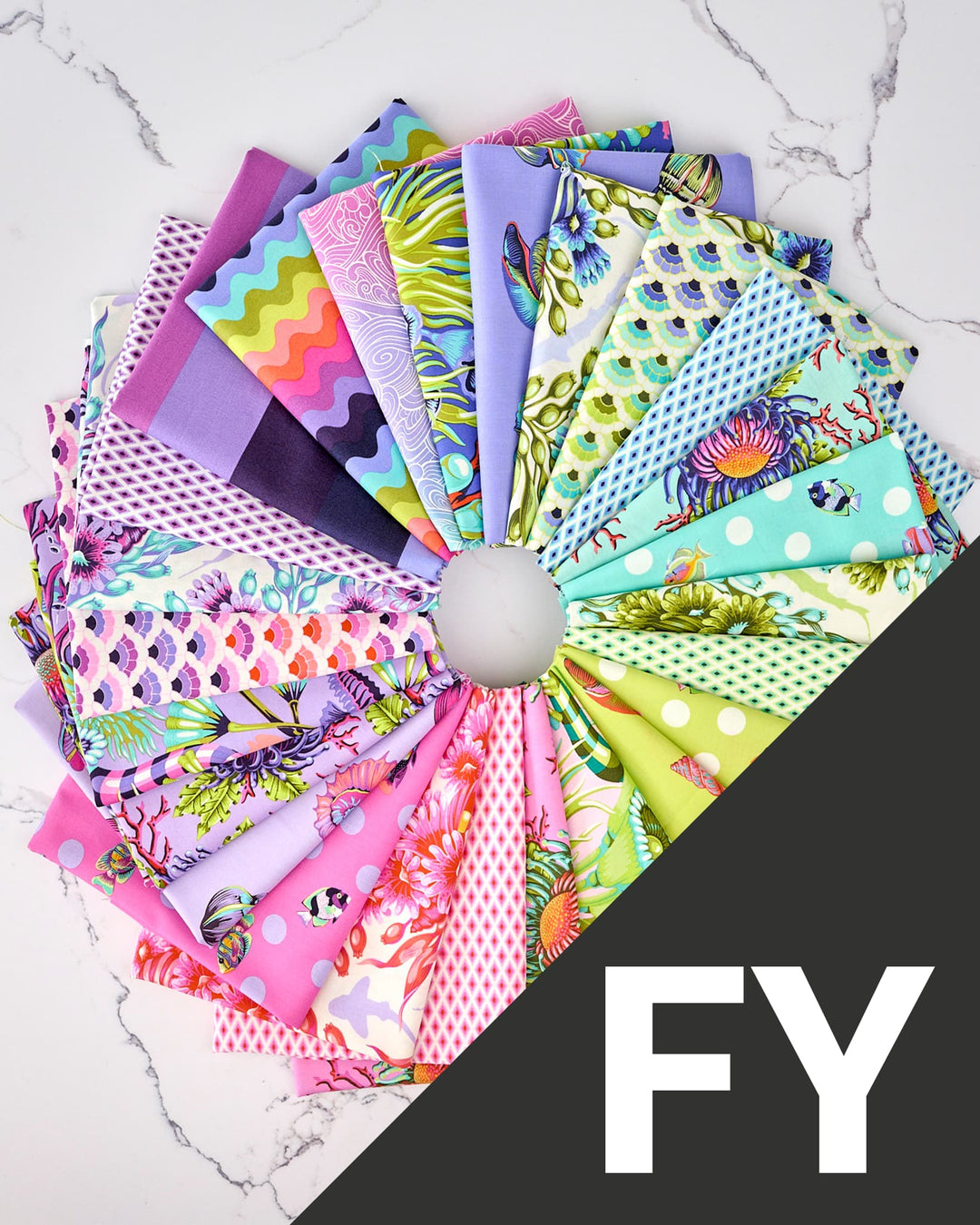 Floral Reef Full Yard Bundle, by Tula Pink