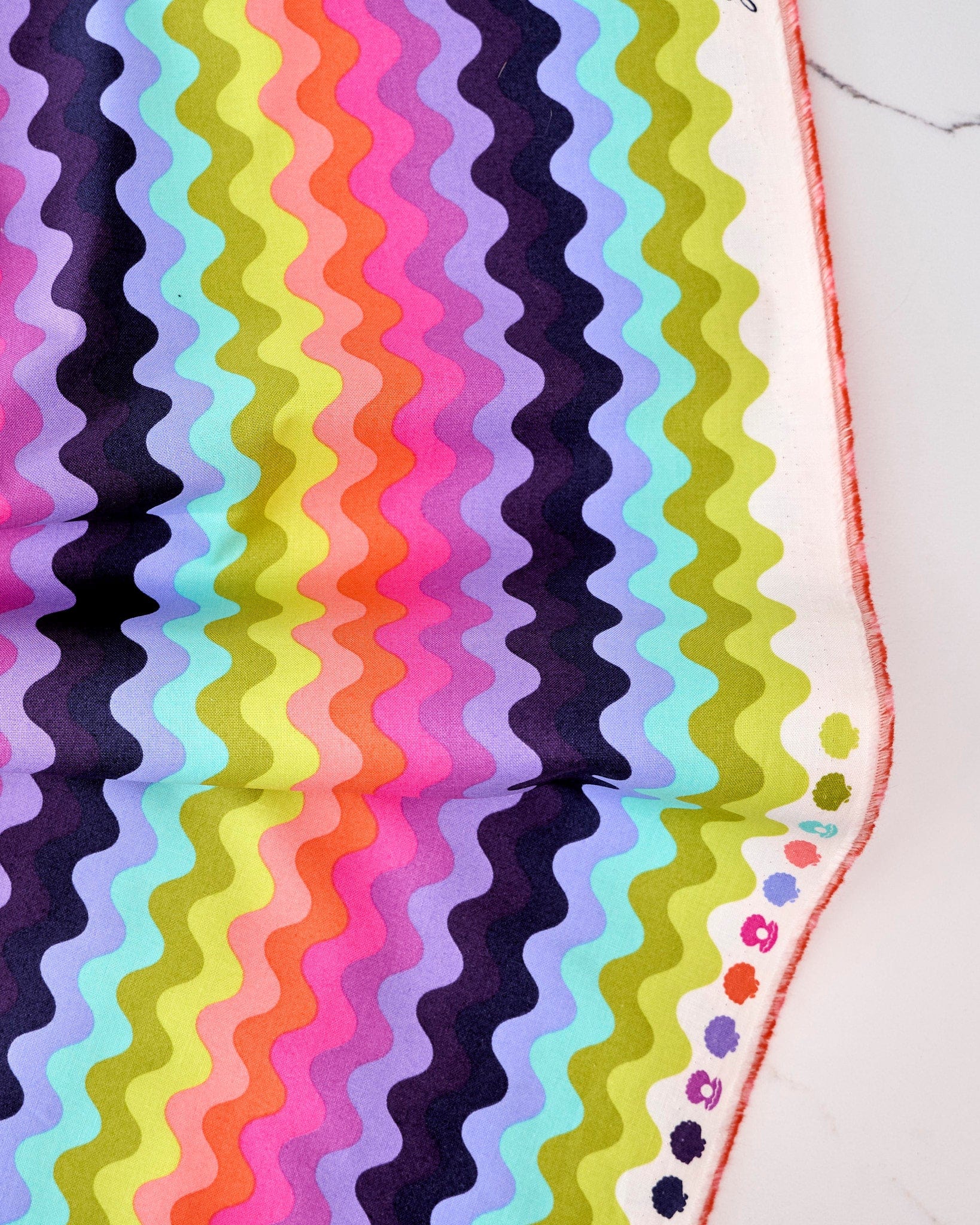 Wave Rider quilting fabric, part of the Floral Reef fabric collection by Tula Pink (SKU: PWTP272.DEEPDIVE)