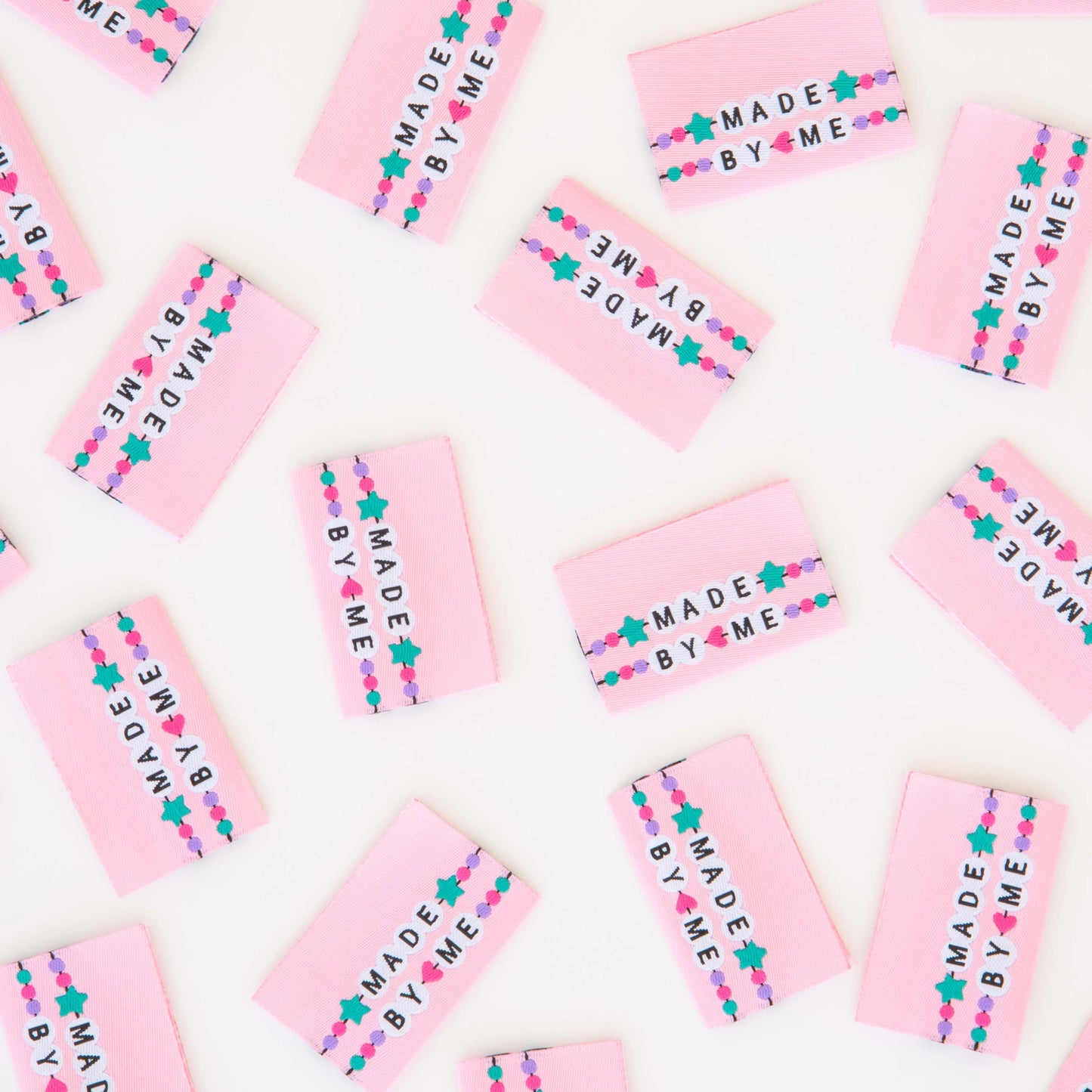 Sarah Hearts - Made By Me Friendship Bracelets - Sewing Woven Clothing Label Tags - LP197