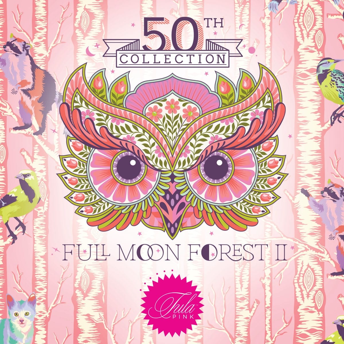 Pink Door Box Full Moon Forest II