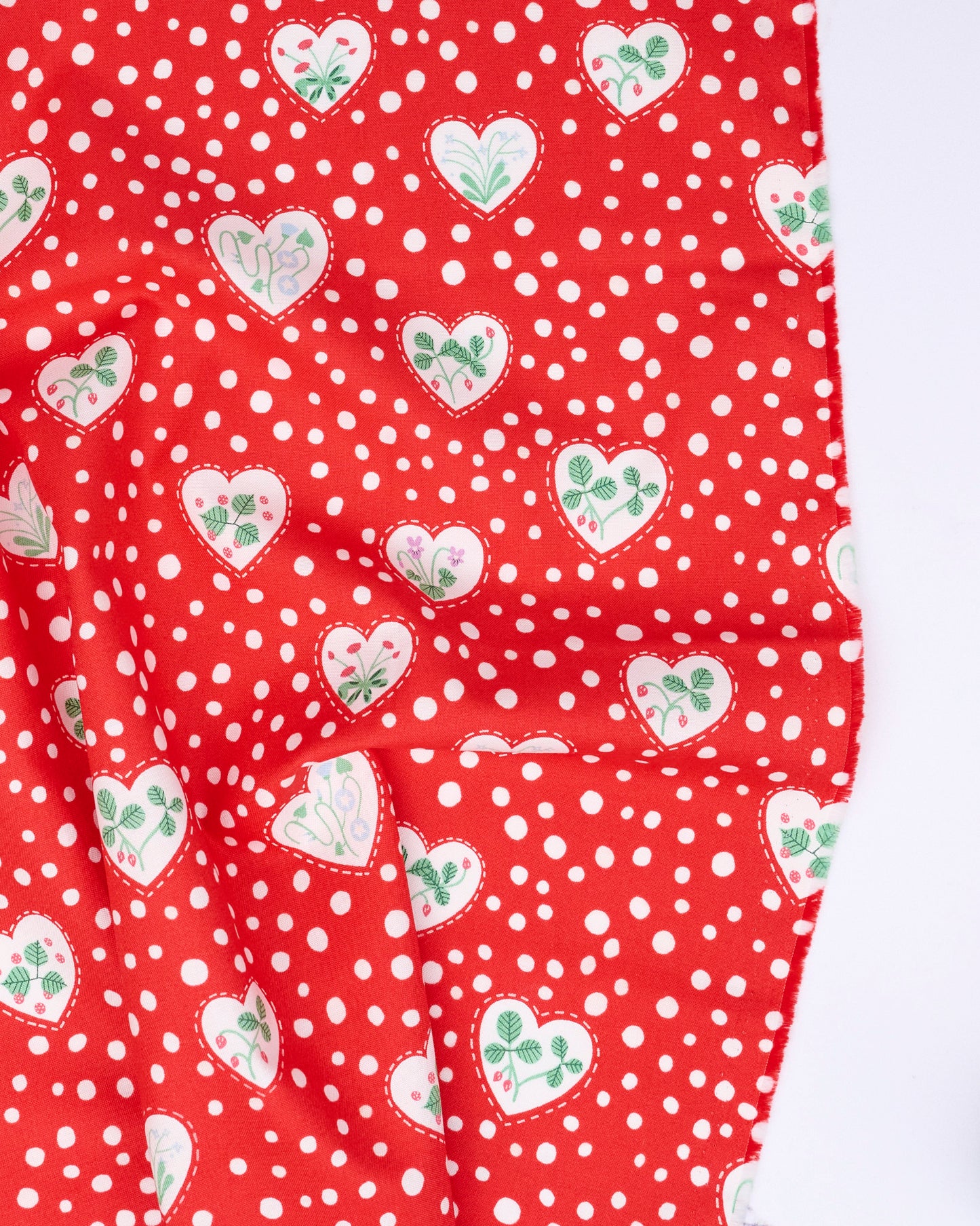 Flower Heart in Love - Funny Valentine by Lizzy House - Half Yard Fabric