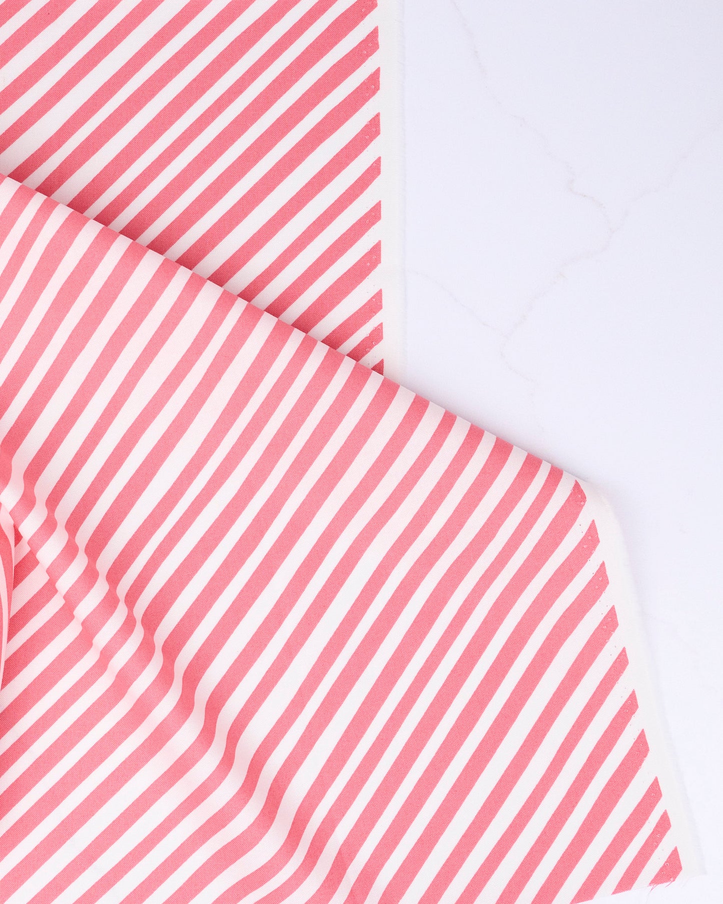Stripes in Coral - Funny Valentine by Lizzy House - Half Yard Fabric