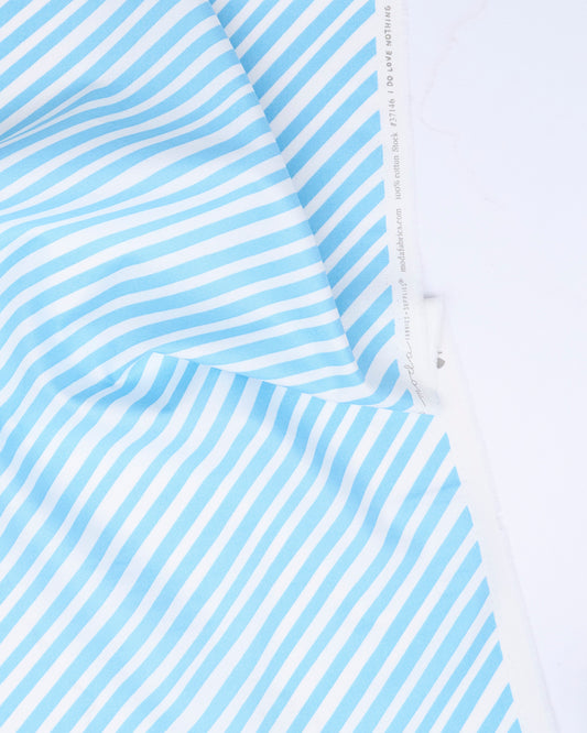 Stripes in Sky - Funny Valentine by Lizzy House - Half Yard Fabric