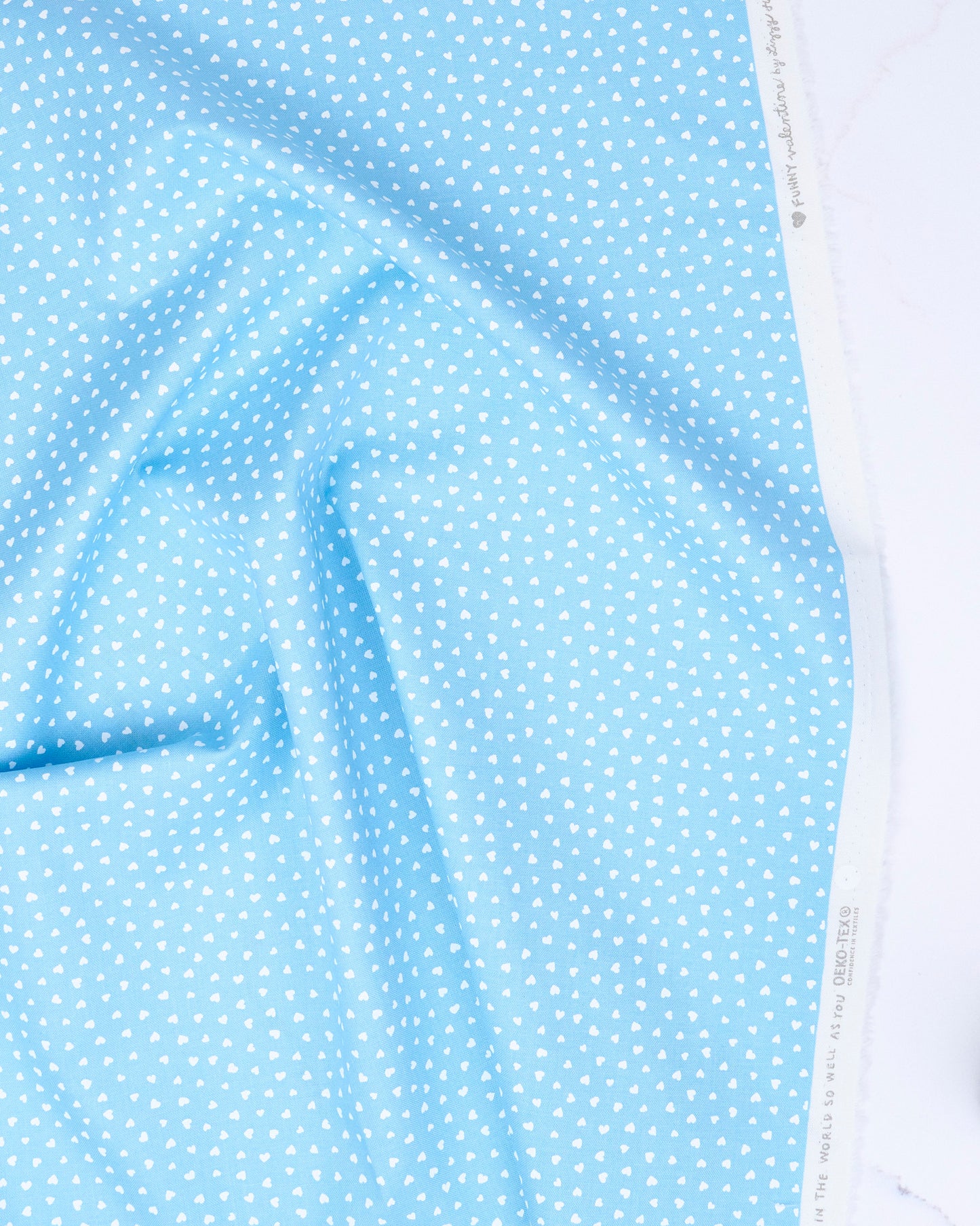 Tiny Hearts in Sky - Funny Valentine by Lizzy House - Half Yard Fabric