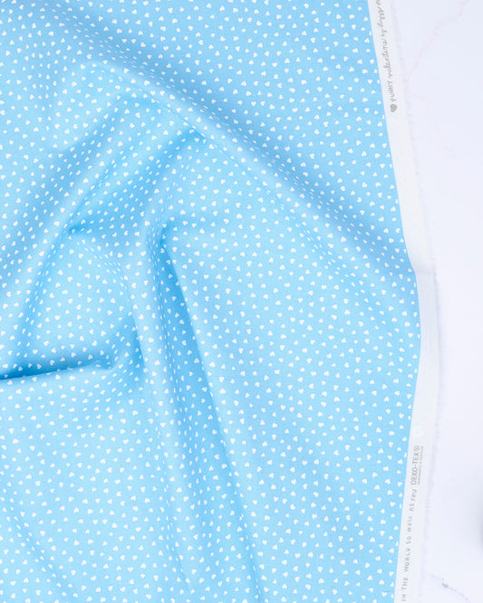 Tiny Hearts in Sky - Funny Valentine by Lizzy House - Half Yard Fabric