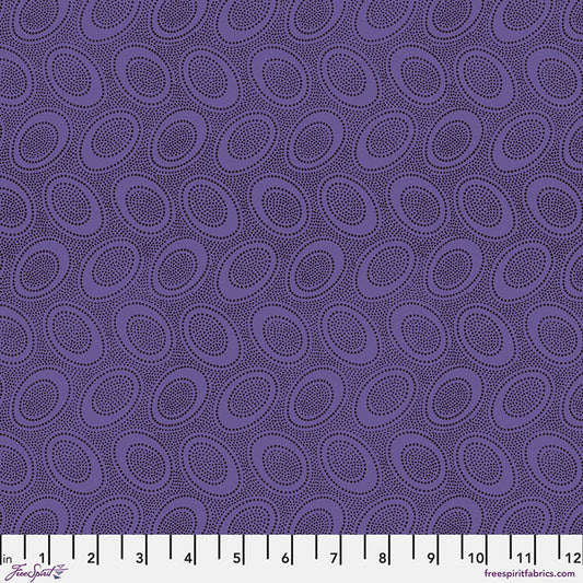 Aboriginal Dot in Periwinkle quilting fabric, part of the Kaffe Fassett Collective Classics fabric collection by Kaffe Fassett (SKU: GP71.PERI)