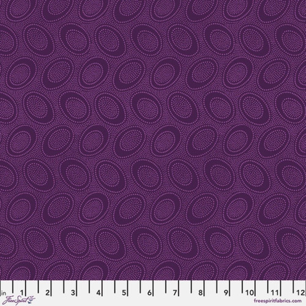 Aboriginal Dot in Plum - Kaffe Fassett for the Kaffe Fassett Classics Collective