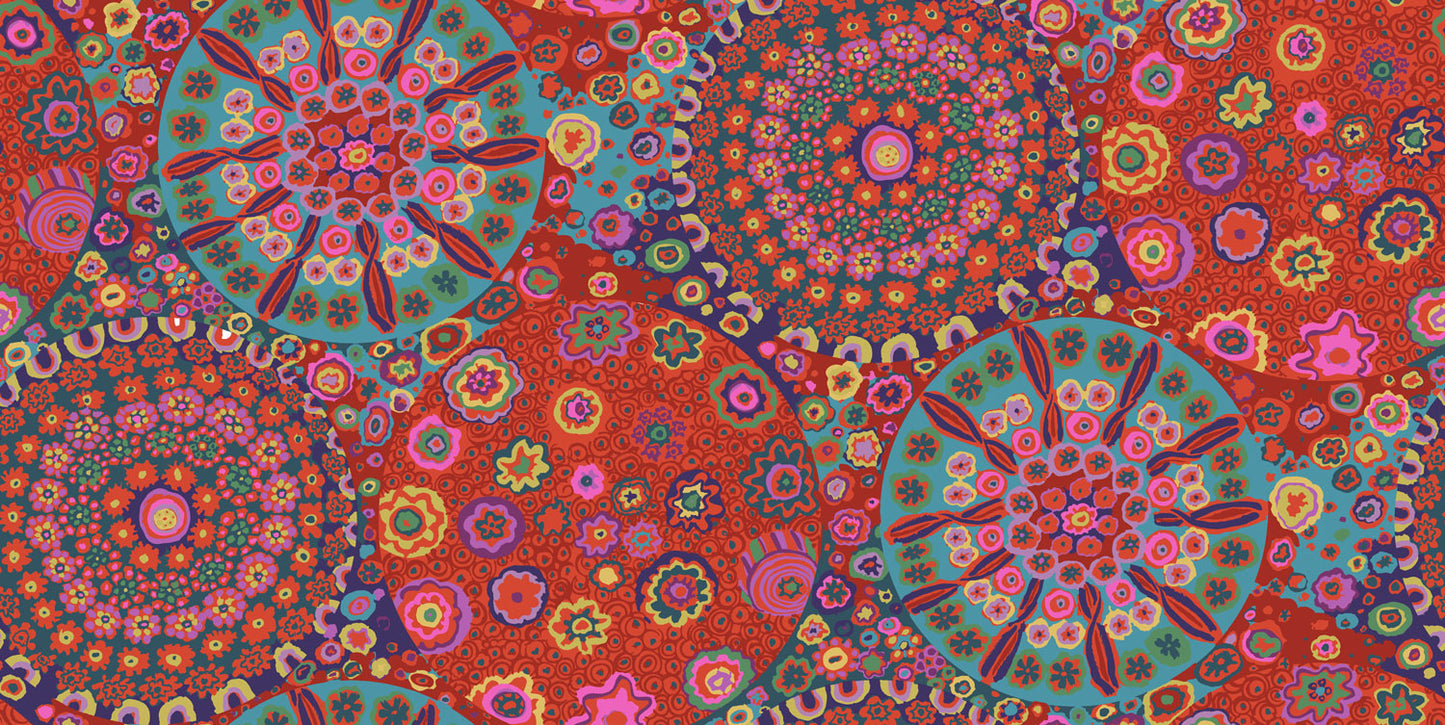 Millefiore in Red - Kaffe Fassett Cotton Lawn Collection