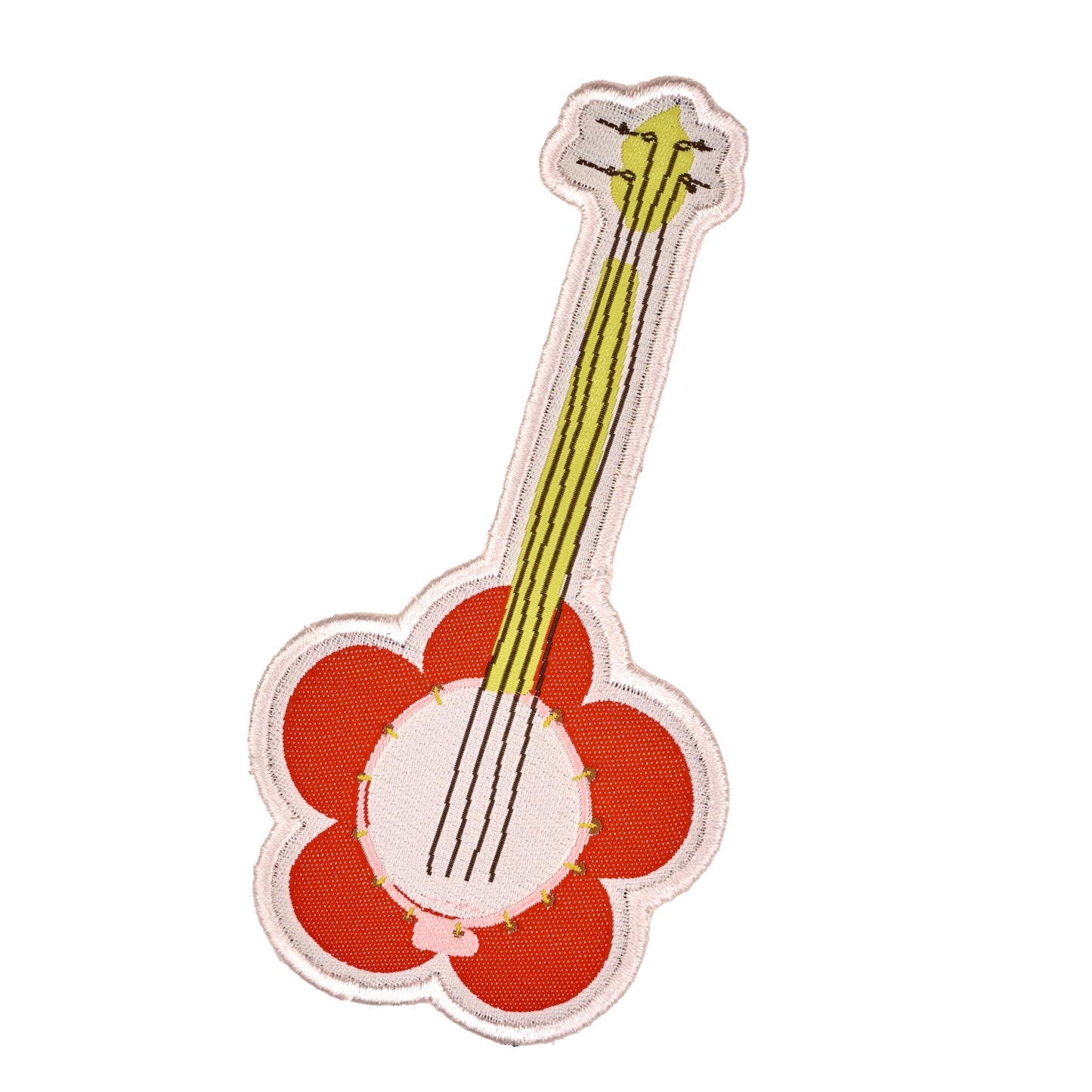 The Genesis of a Journey - Flower Banjo - Iron-On Label