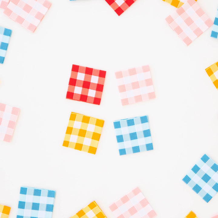 Sarah Hearts - Gingham Multipack - Sewing Woven Clothing Label Tags - LP189