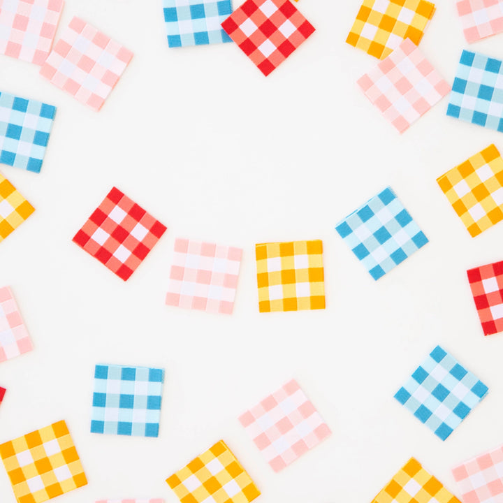 Sarah Hearts - Gingham Multipack - Sewing Woven Clothing Label Tags - LP189