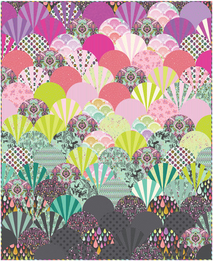Glam Clam Quilt Kit - Prince Charming Déjà Vu by Tula Pink (Fabric Only) (Preorder)