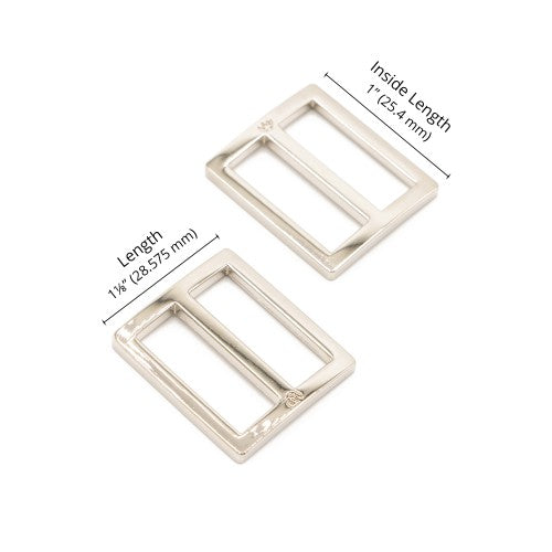 By Annie - 1" Slider, Widemouth - Set of Two - Nickel