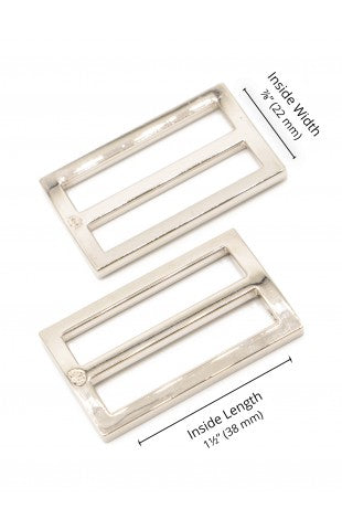 By Annie - 1-1/2" Slider - Widemouth, Set of Two - Nickel