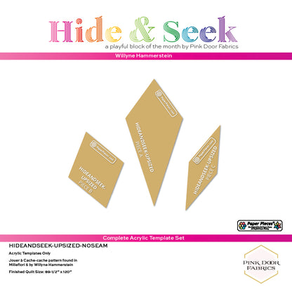 Upsized Hide and Seek - Complete Acrylic Template Set - HIDEANDSEEK-UPSIZED