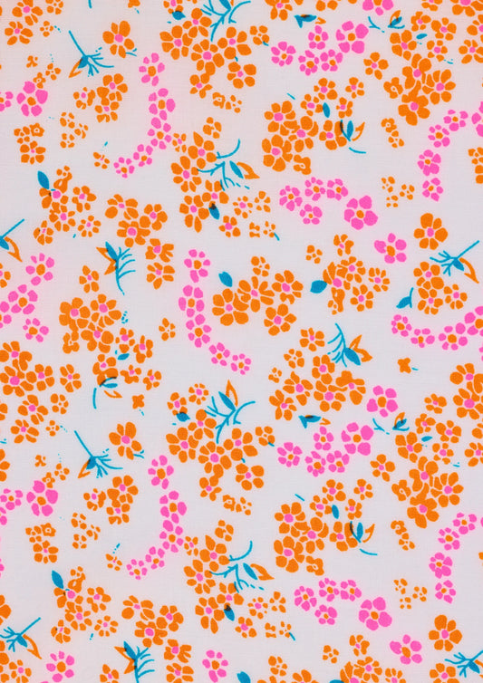 Hanako White quilting fabric by Petit Pan