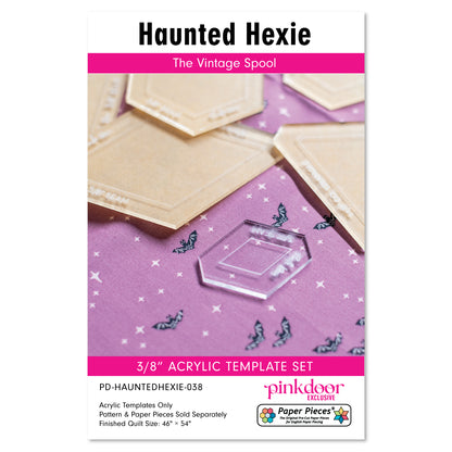Haunted Hexie - 10 piece Acrylic Template Set - PD-HAUNTEDHEXIE-038