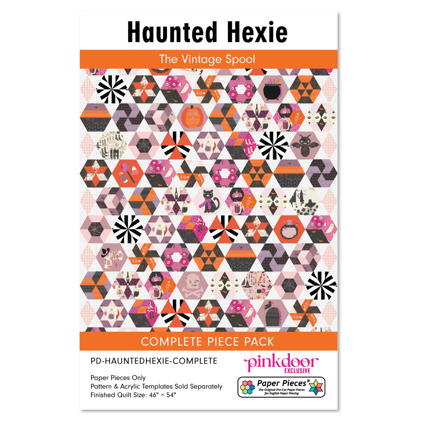 Haunted Hexie - Complete Paper Pieces Set - PD-HAUNTEDHEXIE-COMPLETE