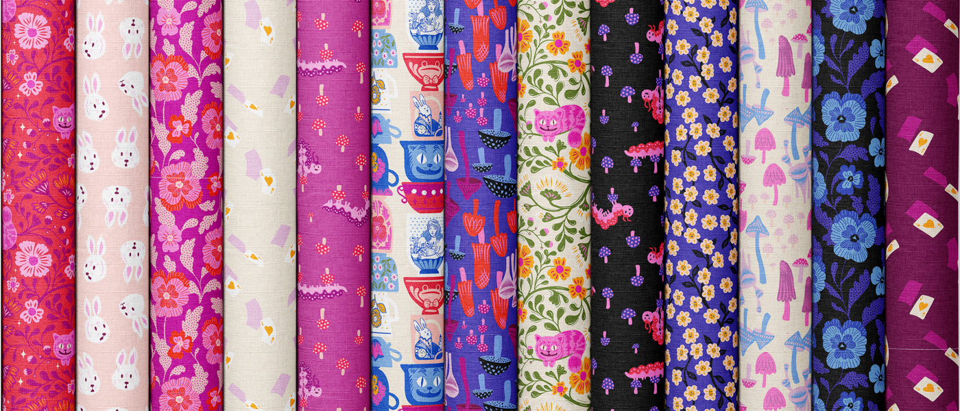 Hello Alice fabric collection by Sarah Watts