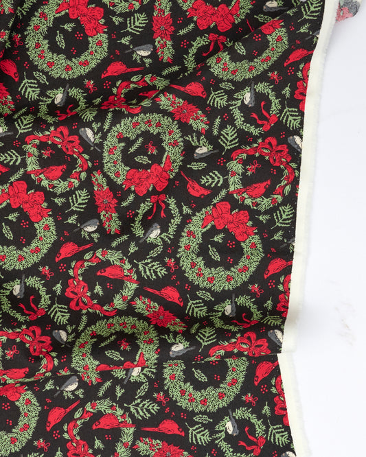 Deck the Halls in Midnight - Holiday Cheer by Stacy Iest Hsu - Half Yard Fabric (Preorder)