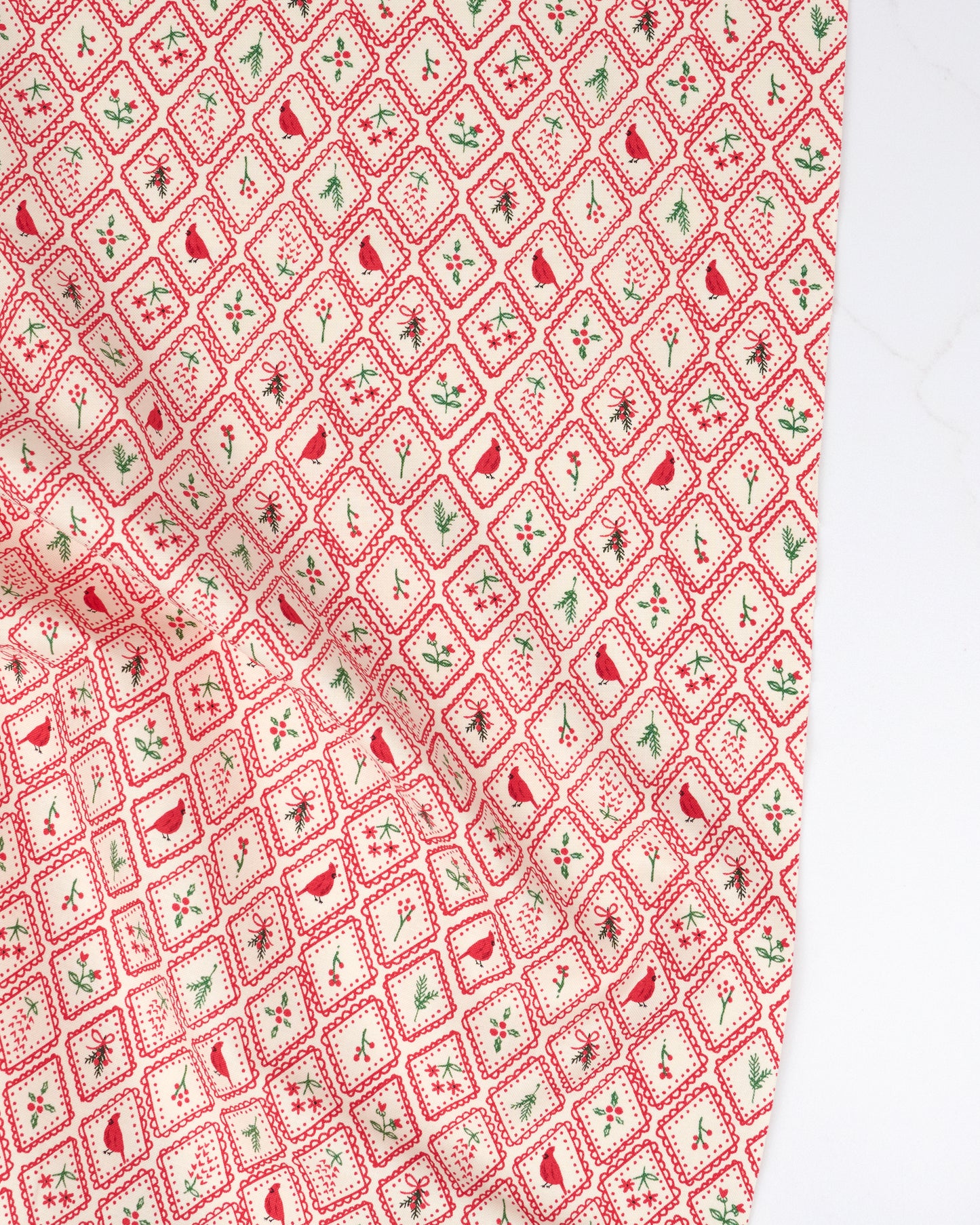 Christmas Charm in Poinsettia - Holiday Cheer by Stacy Iest Hsu - Half Yard Fabric (Preorder)