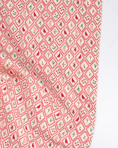 Christmas Charm in Poinsettia - Holiday Cheer by Stacy Iest Hsu - Half Yard Fabric (Preorder)