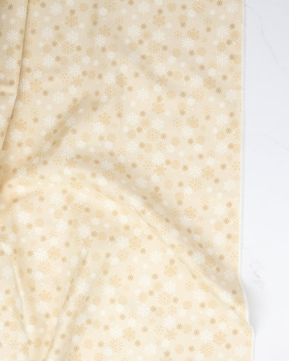 Snow Flurry in Natural - Holiday Cheer by Stacy Iest Hsu - Half Yard Fabric (Preorder)