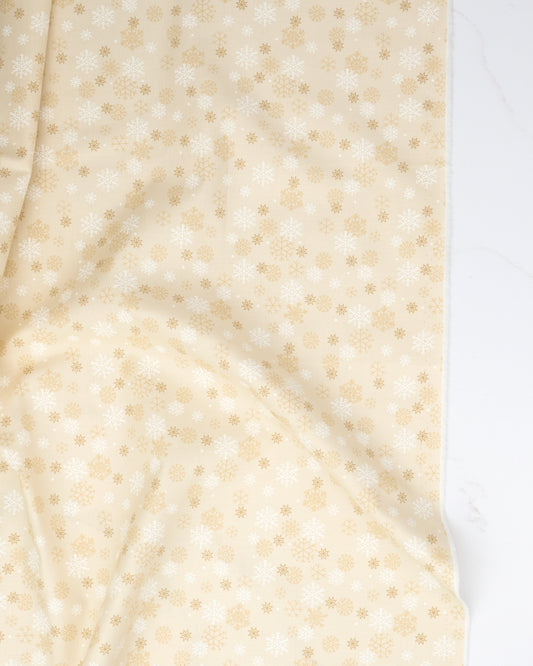 Snow Flurry in Natural - Holiday Cheer by Stacy Iest Hsu - Half Yard Fabric (Preorder)