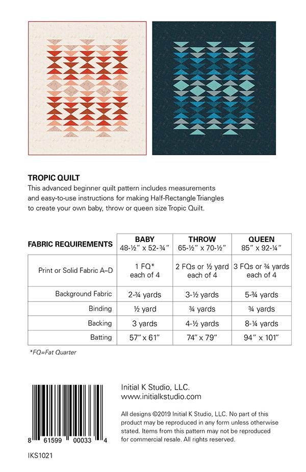 Tropic - Pattern by Initial K Studio - Paper Pattern - IKS 1021