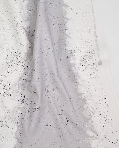 Cotton quilting fabric pattern called 'Crosswalk in Gray Agate'. Part of the 'Ink by Giucy Giuce' fabric collection. Designed by Giucy Giuce for fabric company Andover Fabrics. SKU: A-910-CL. 44-45 inch width.