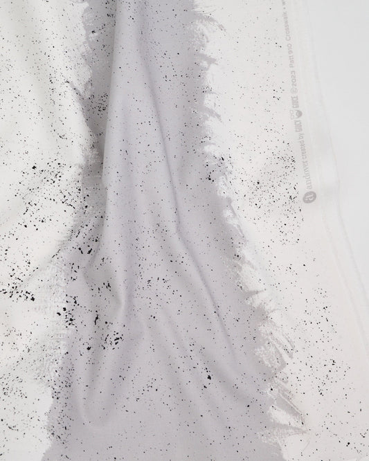 Cotton quilting fabric pattern called 'Crosswalk in Gray Agate'. Part of the 'Ink by Giucy Giuce' fabric collection. Designed by Giucy Giuce for fabric company Andover Fabrics. SKU: A-910-CL. 44-45 inch width.