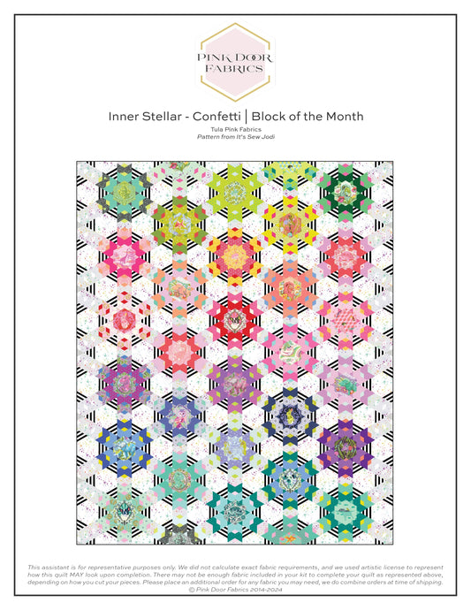 Inner Stellar CONFETTI - Quilt Pattern Addendum - It's Sew Jodi