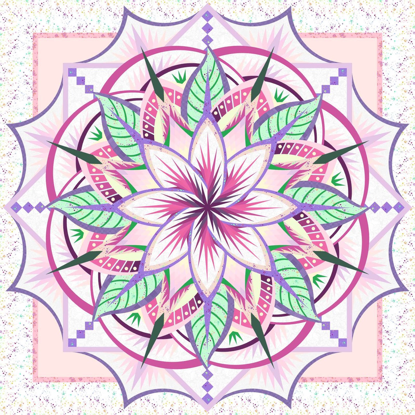 Jungle Magnolia (Queen) Tula Pink Quilt Kit - Fabric Only (Preorder)