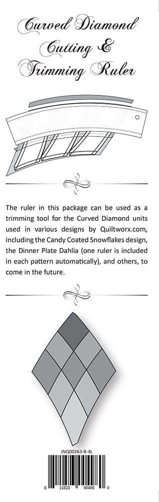 Curved Diamond Cutting and Trimming Ruler