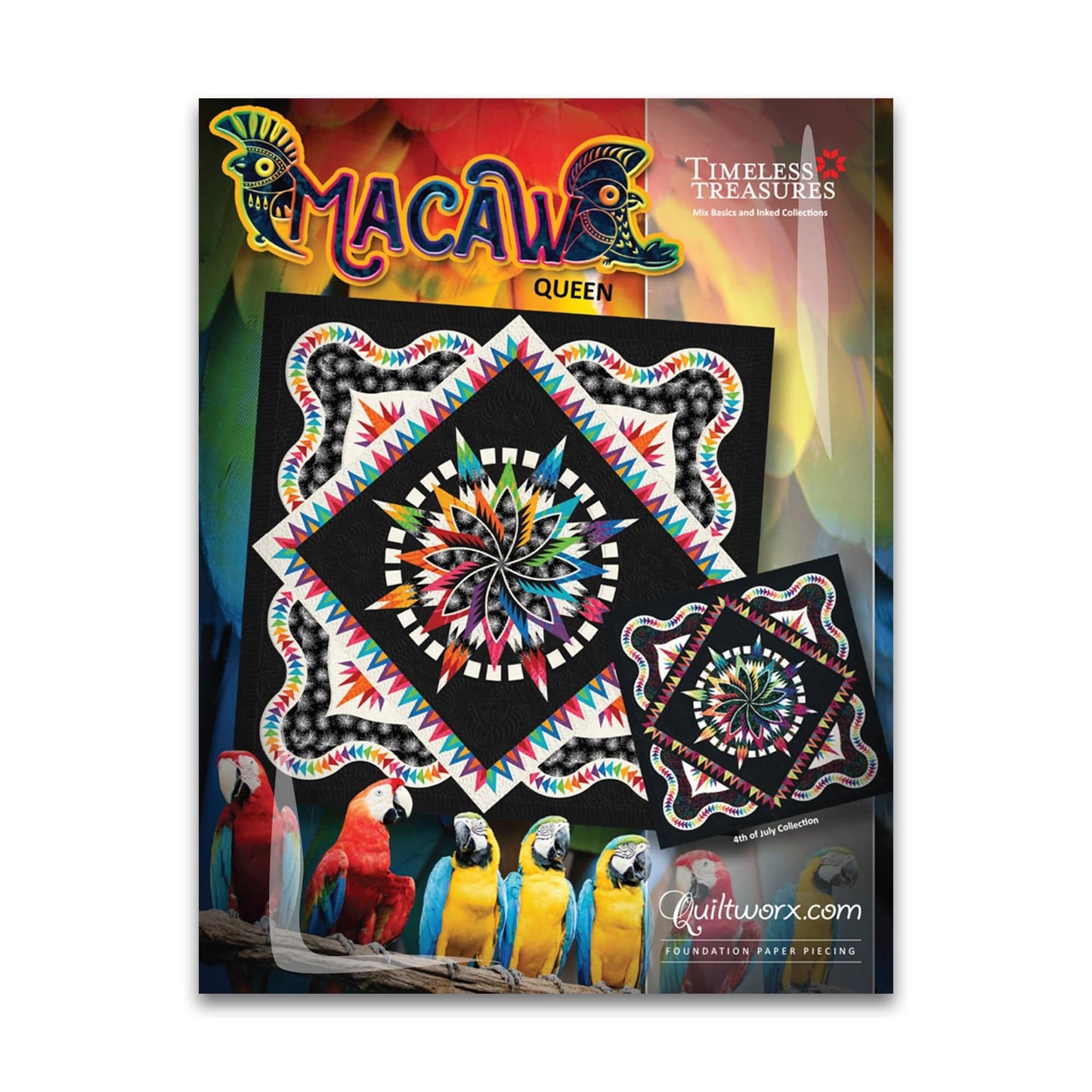 Macaw Queen Pattern - Quiltworx - JNQ00268P18 - Printed Pattern
