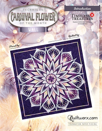 Carnival Flower Wall Quilt Pattern - Quiltworx - JNQ00282P1