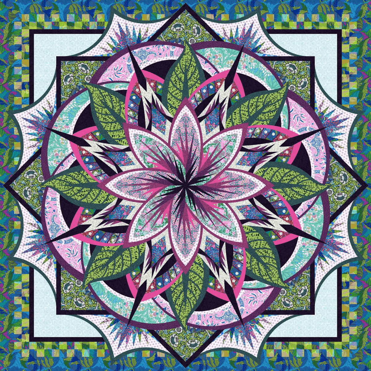 The Jungle Magnolia Quilt Kit – Pink Door Fabrics
